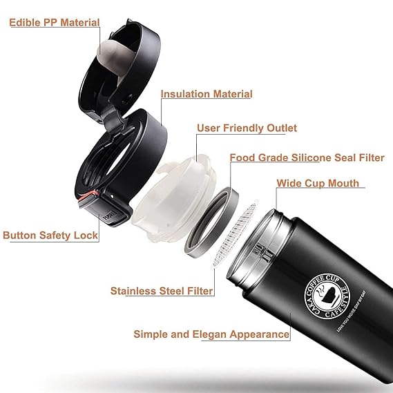 Stainless Steel Coffee Mug  (400 ml)